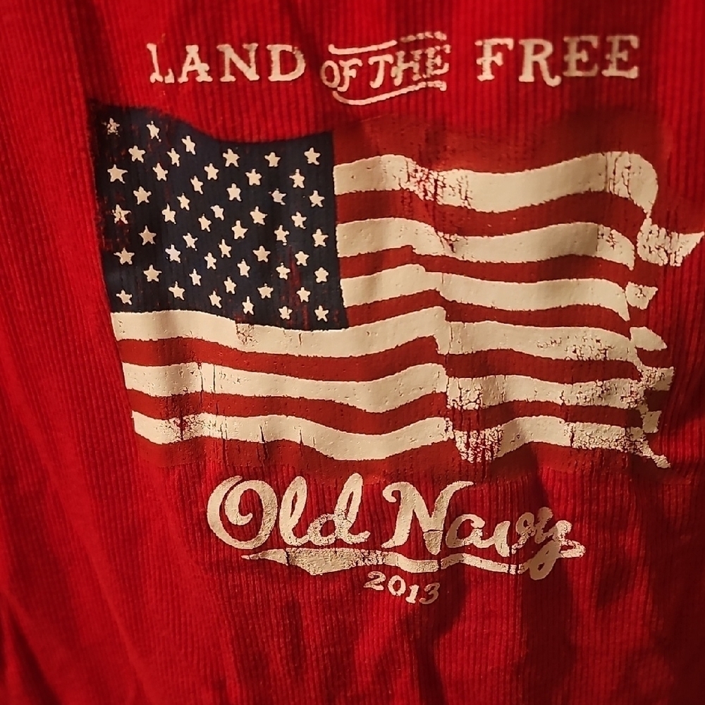 Old Navy Women's Red Patriotic Tank Top Size Large - Picture 3 of 5